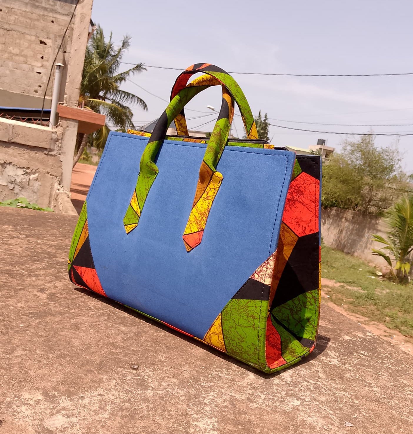 African Print Handbag