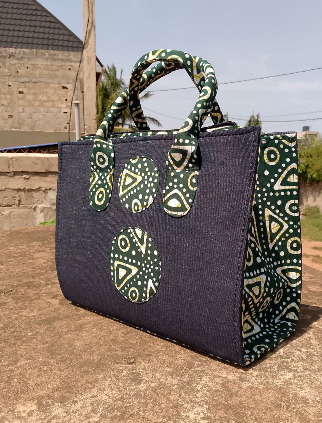 African Print Handbag