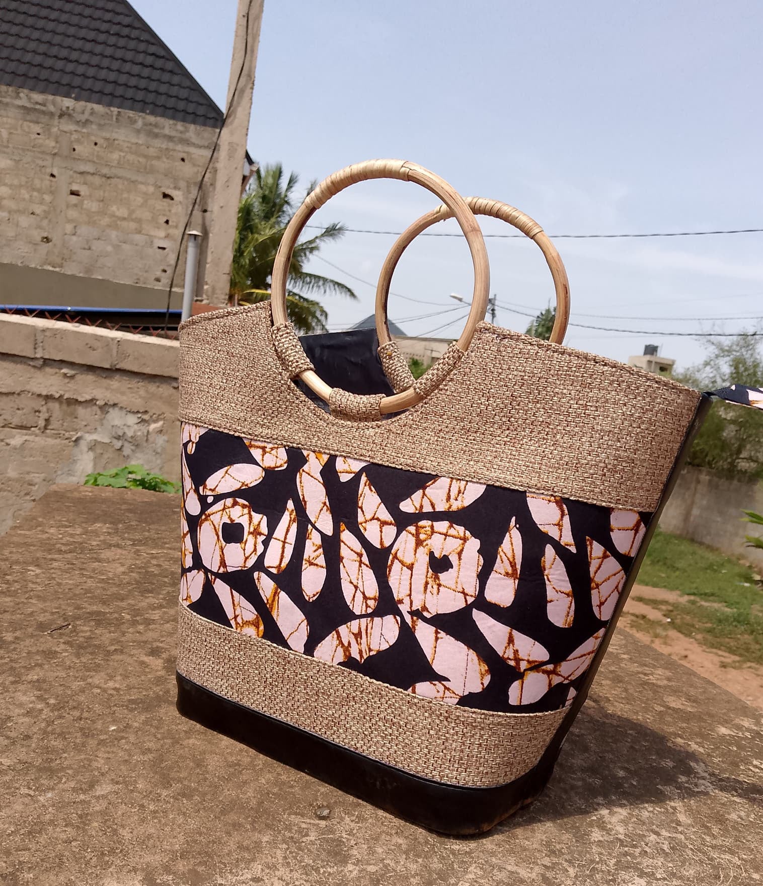 African Print Handbag