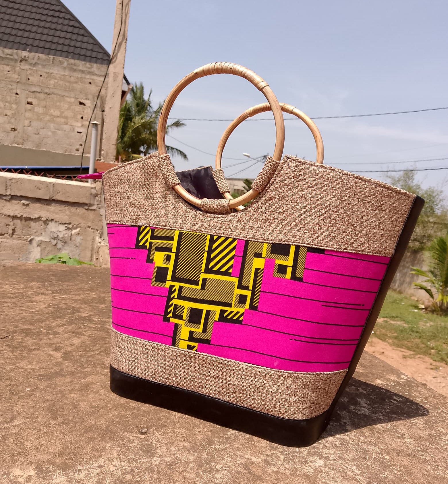 African Print Handbag