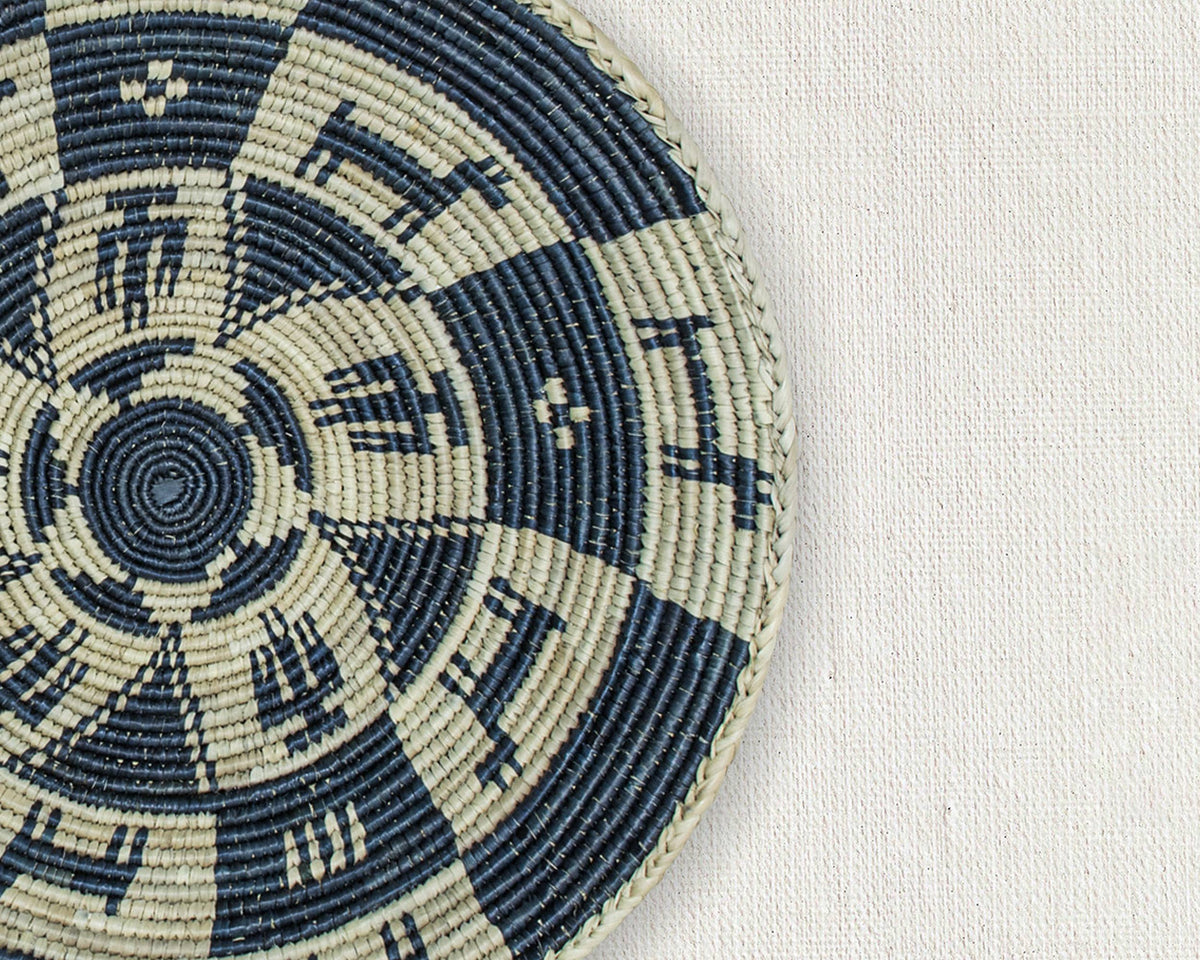 14" Handwoven Guardian Path Bowl for Wall Basket Decor