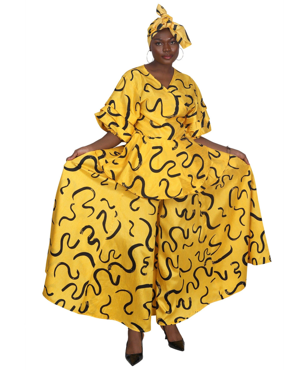 2 Piece Palazzo Set APS-25073-B078
