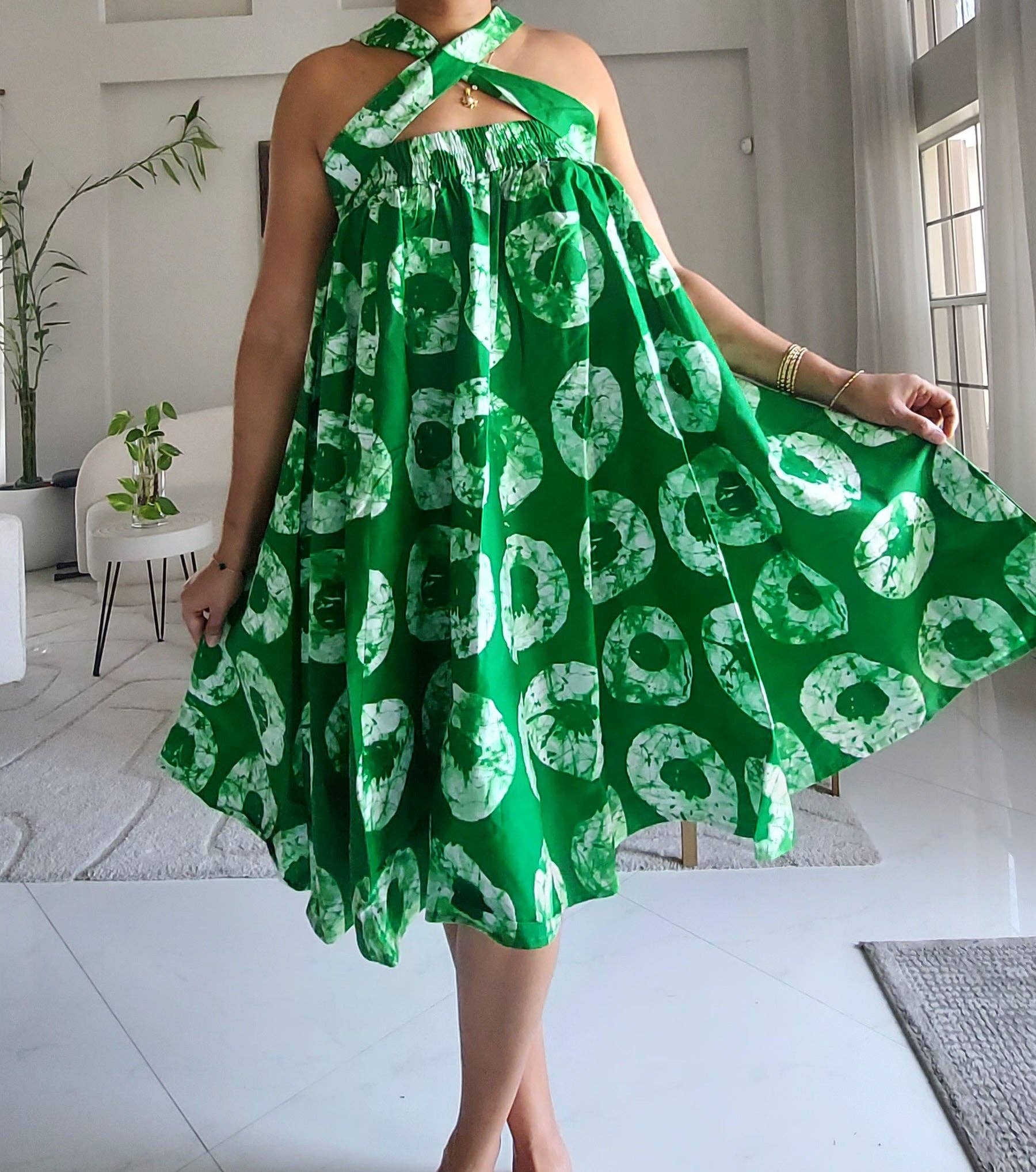 Ankara Midi Flare Skirt 1312 -I