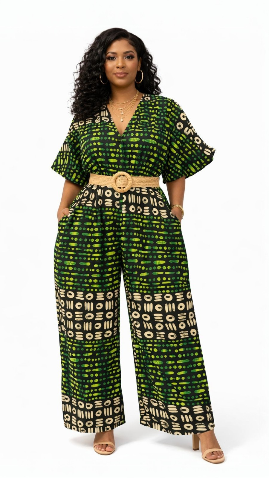 Ankara Wide-Leg Jumpsuit KVZ40 A