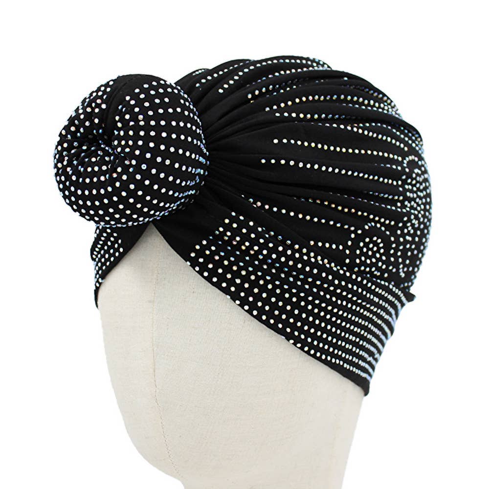 Bling Studded Turban Hair Wrap