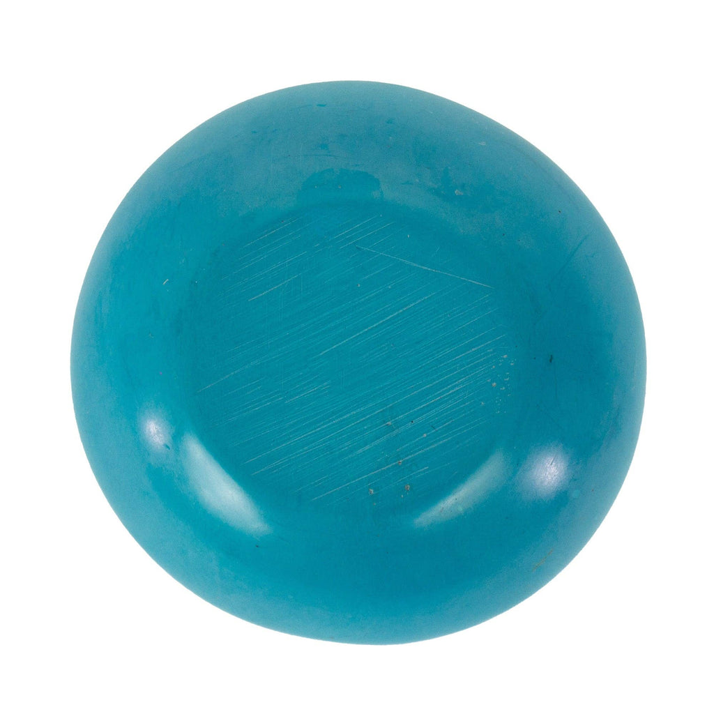 Painted Soapstone Carved Dish, Turquoise Etching