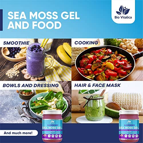 Sea Moss Elderberry Gel by Bio Vitalica