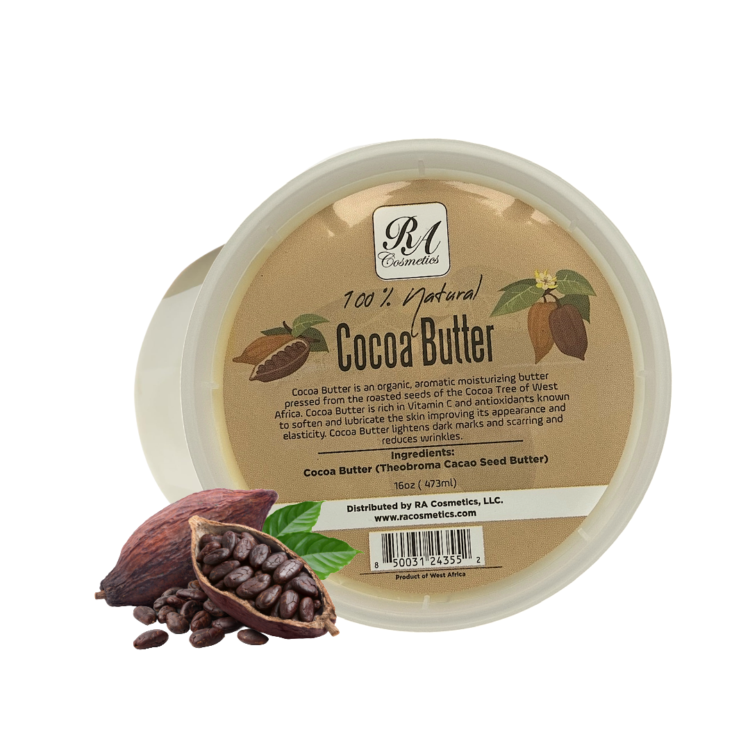 Raw Cocoa Butter 16oz Tub