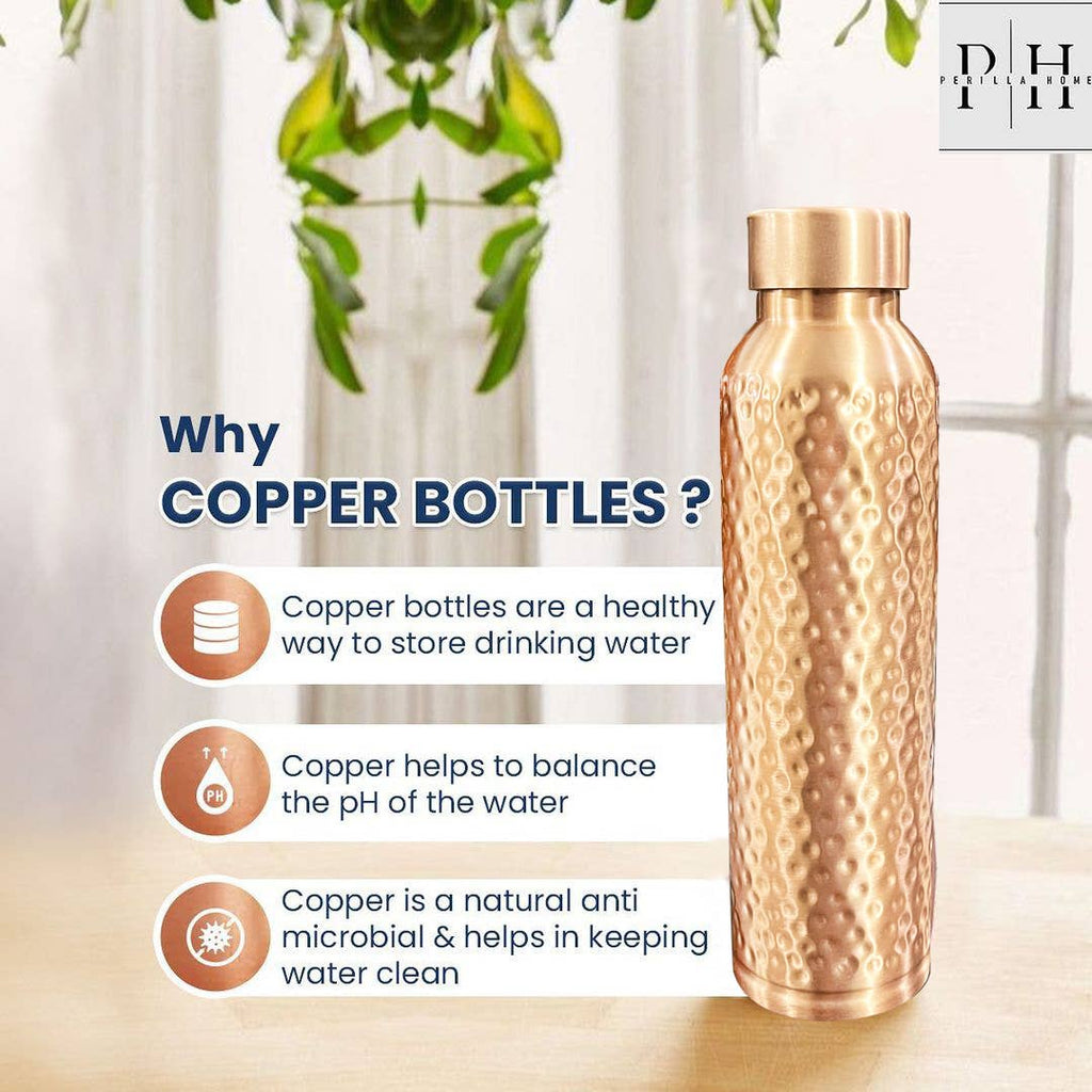 Oreo Hammered Copper bottle 34OZ