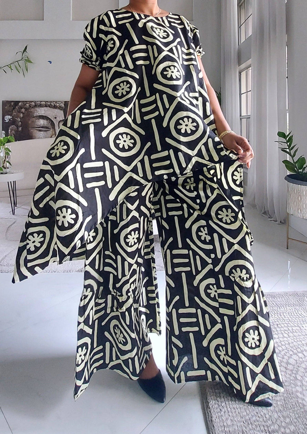 Woman Pant & Blouse Set 7772 - 359