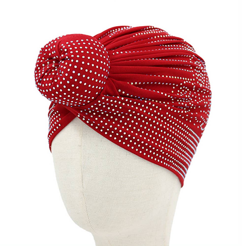 Bling Studded Turban Hair Wrap
