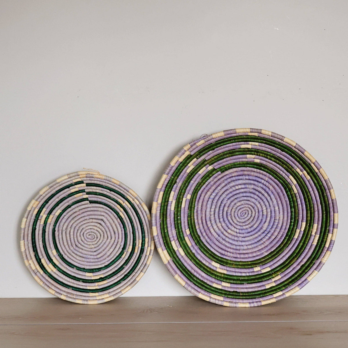 Bukedo and Raffia Bowls - Lavender Meadow