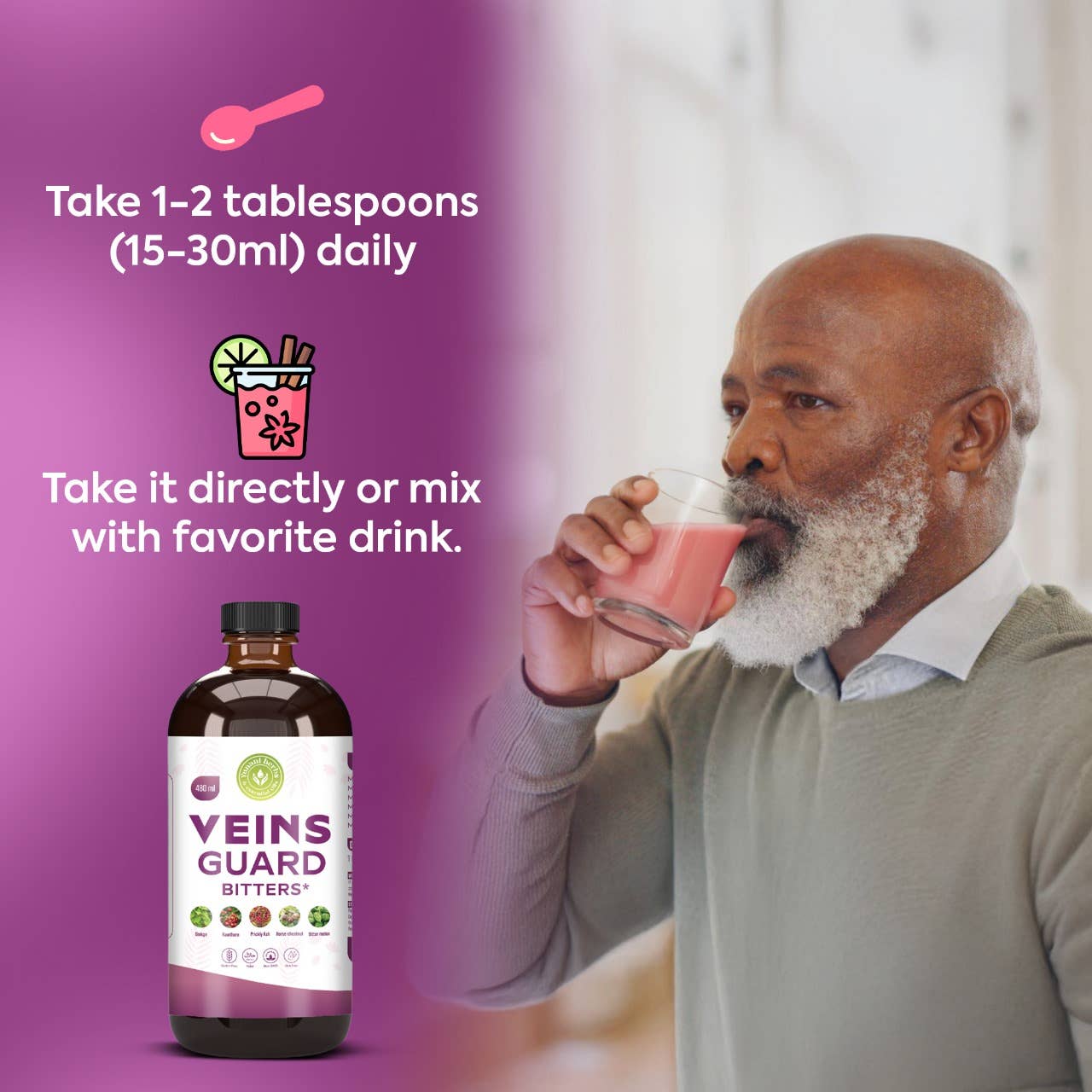 Veins Guard living bitters 480mls