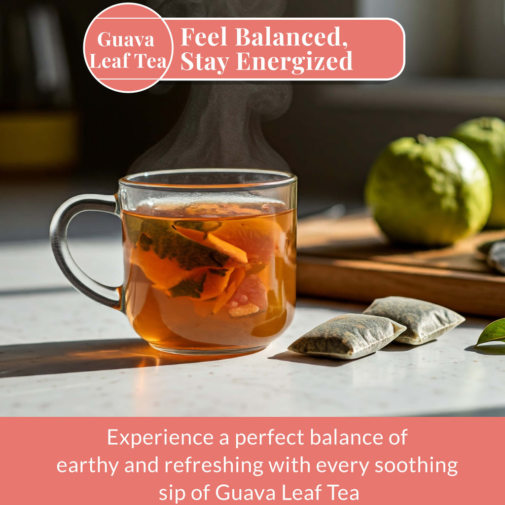 Guava Tea Bags, 50 Bags, Te de Hoja de Guayaba, Herbal Tea