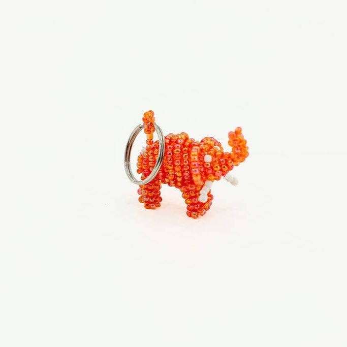 Safari Animal Beaded Keychain, Set of 12