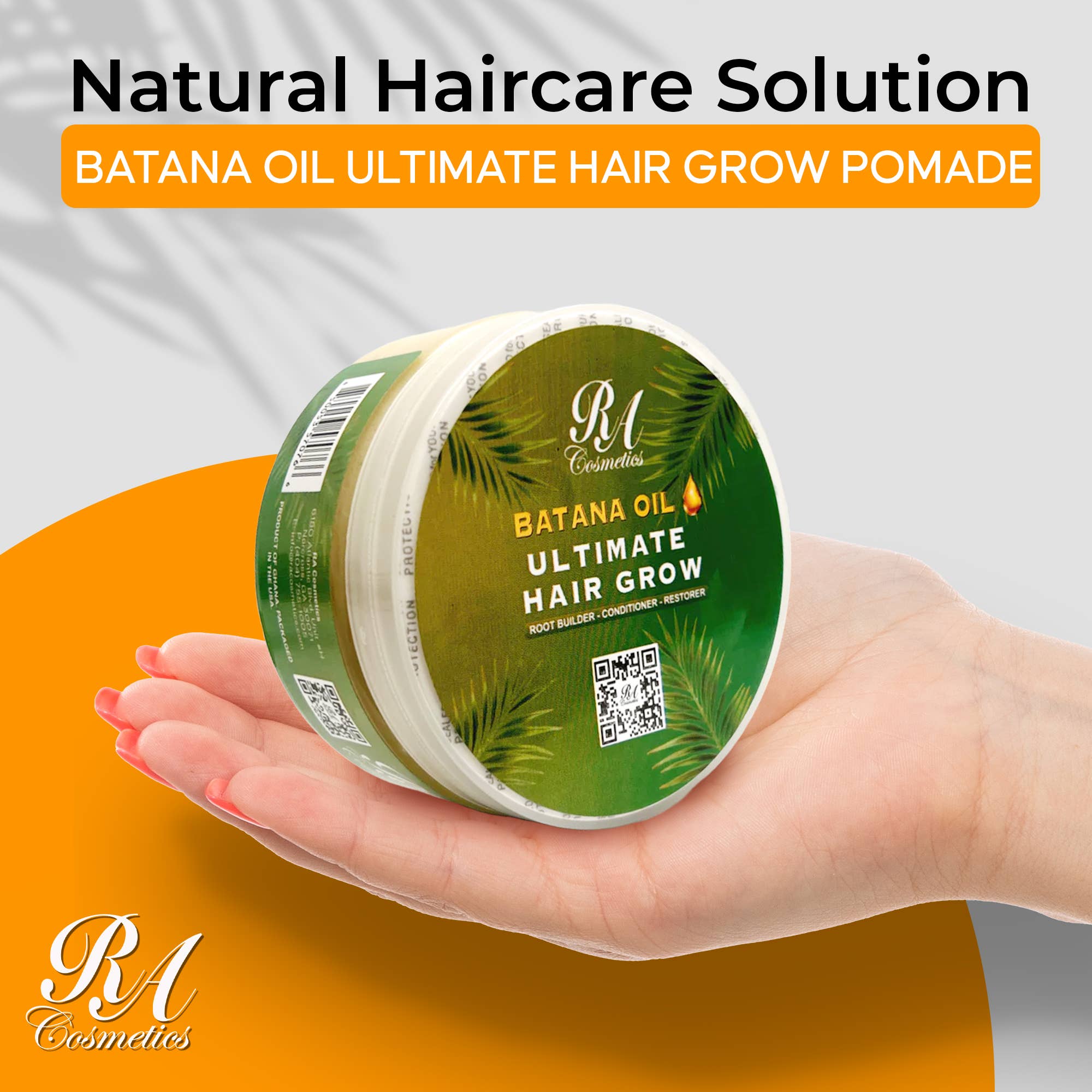 Batana Oil Ultimate Hair Grow, 8oz - Daily Use