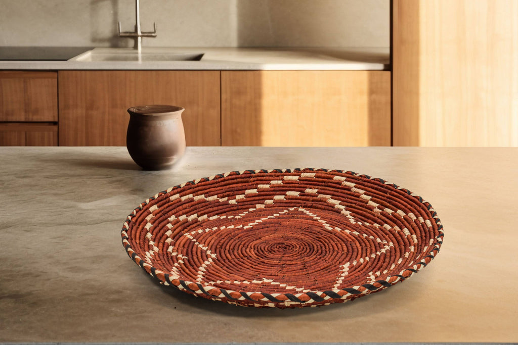 Fiery Star Flat Basket 12-Inch PL-347-12