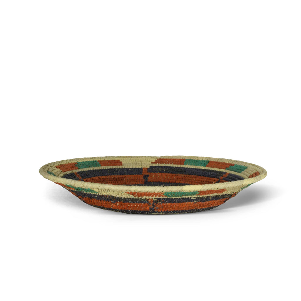 14" Handwoven Football Bowl Basket