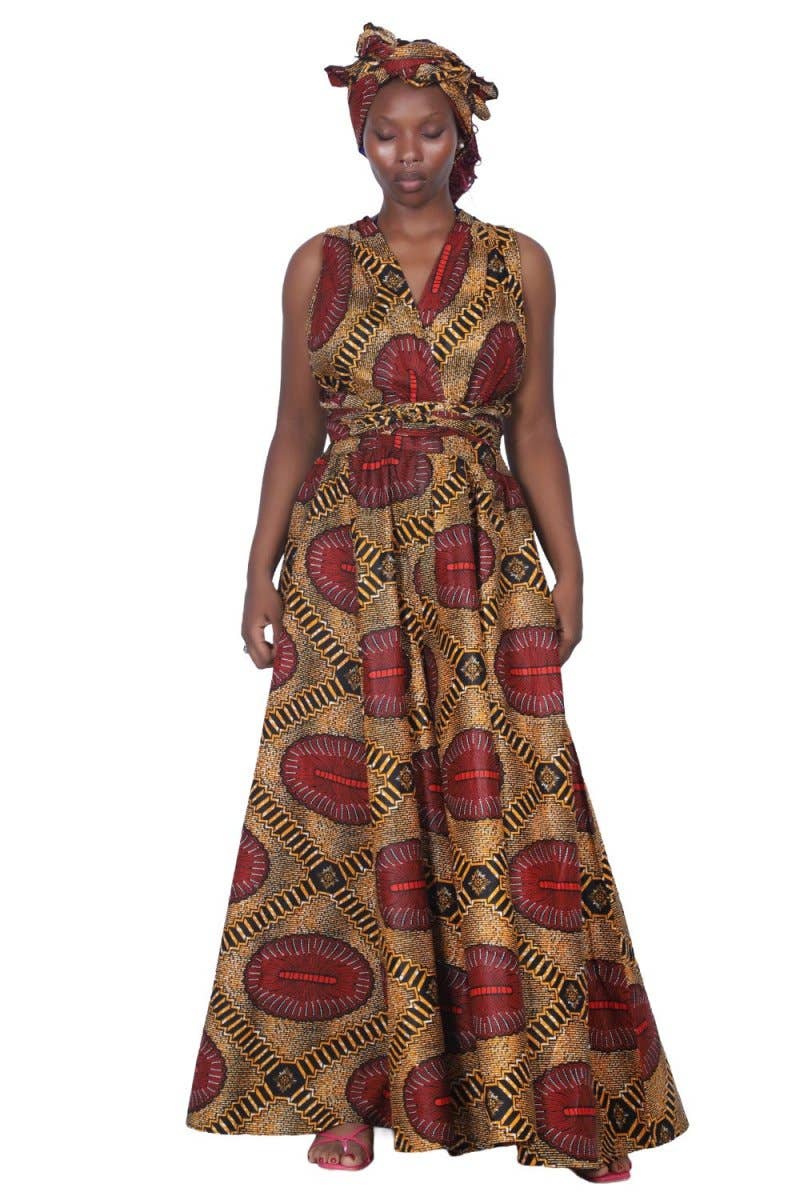 16118-283 Wax African Print Infinite Palazzo Pants – Multi-Way Wear
