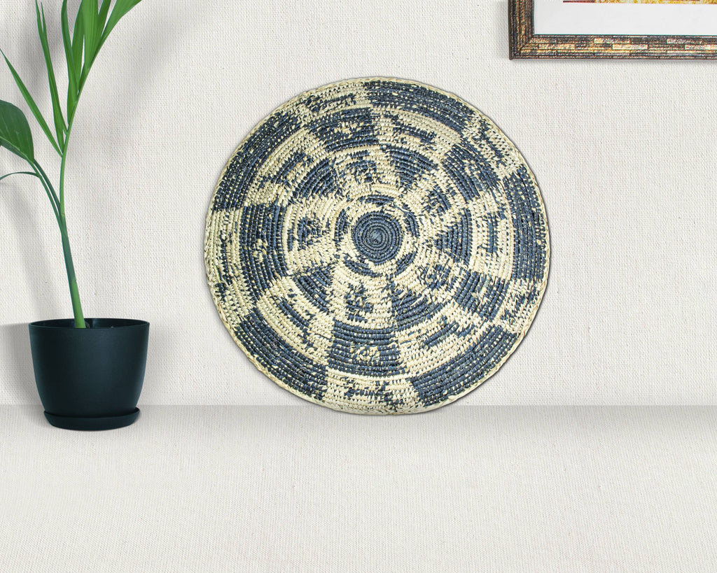 14" Handwoven Guardian Path Bowl for Wall Basket Decor