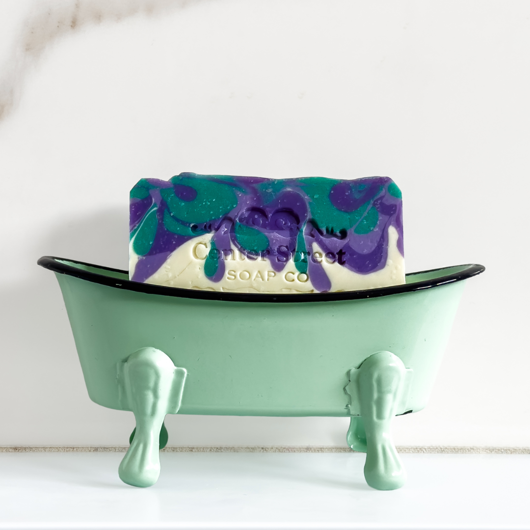 Antique Bathtub Soap Dish 12-Pack, 4-Colors Bright
