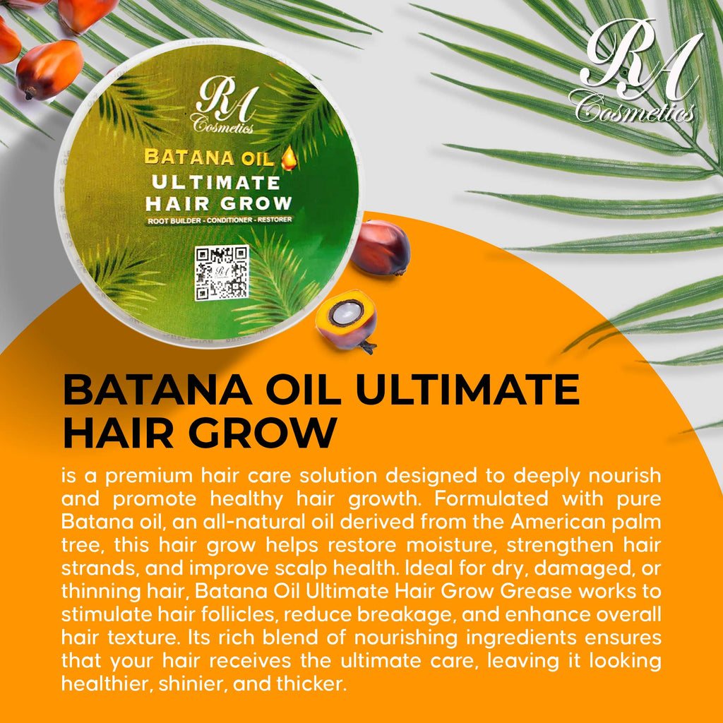 Batana Oil Ultimate Hair Grow, 8oz - Daily Use