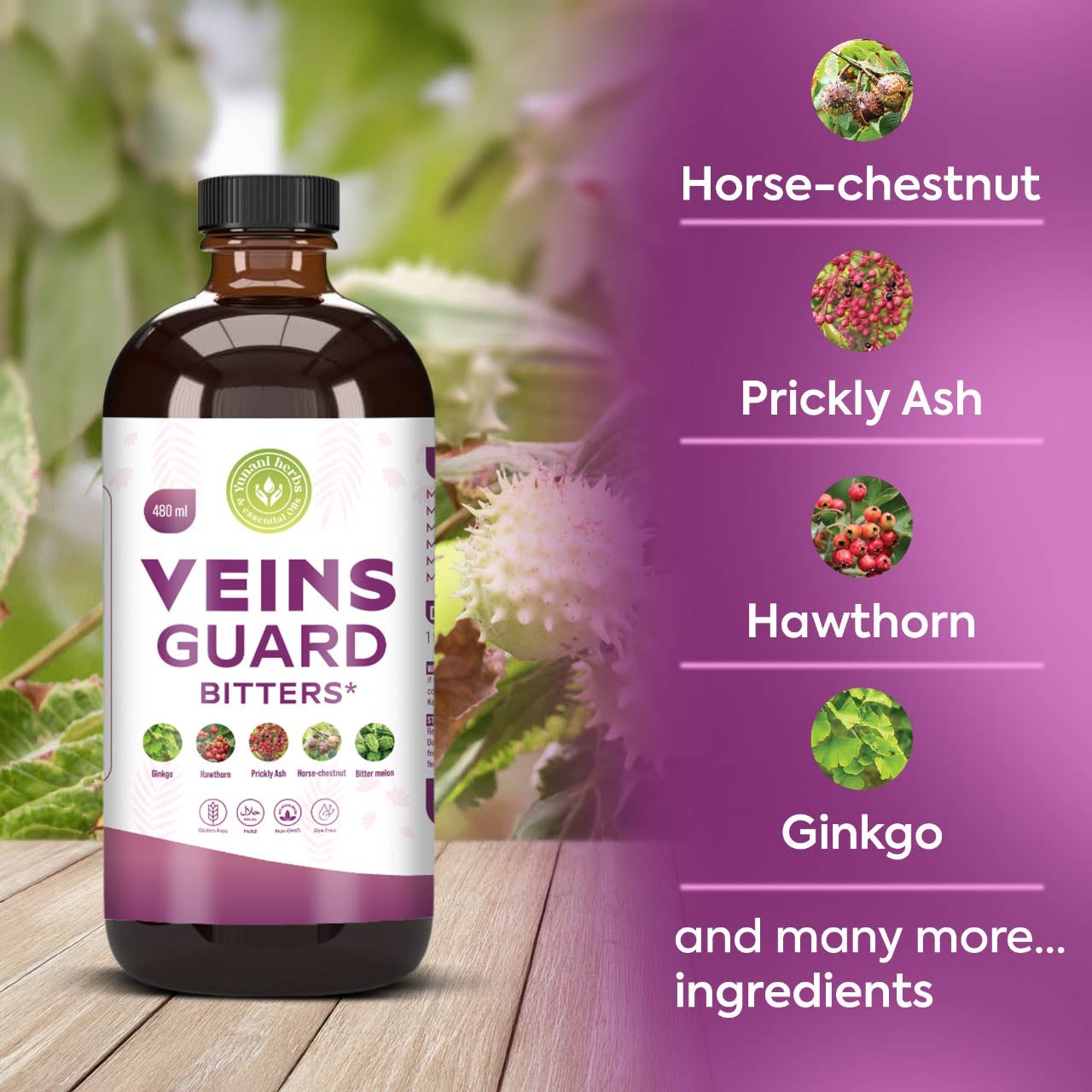 Veins Guard living bitters 480mls