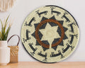 14" Handwoven Deers Bowl for Wall Basket Decor