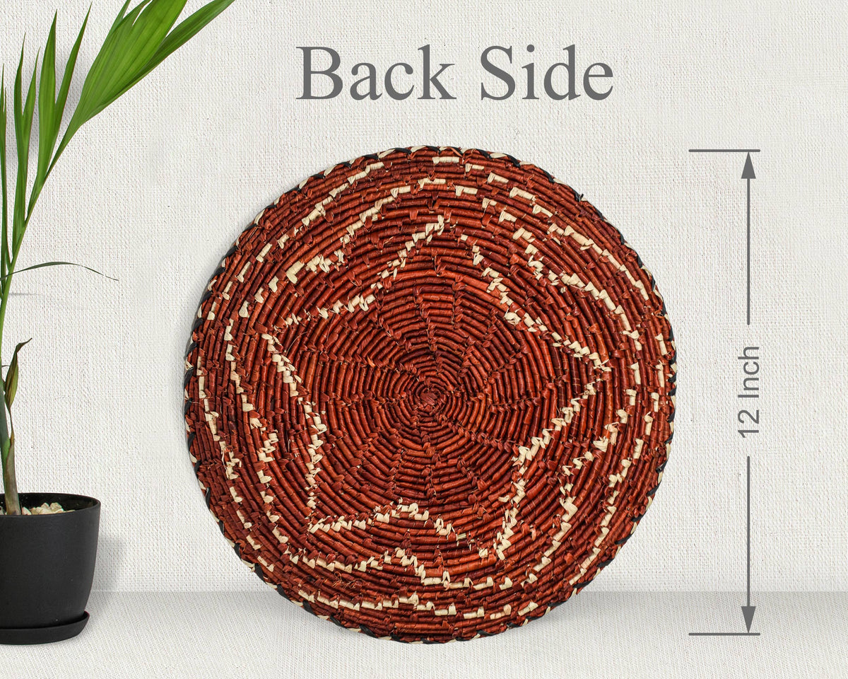 Fiery Star Flat Basket 12-Inch PL-347-12