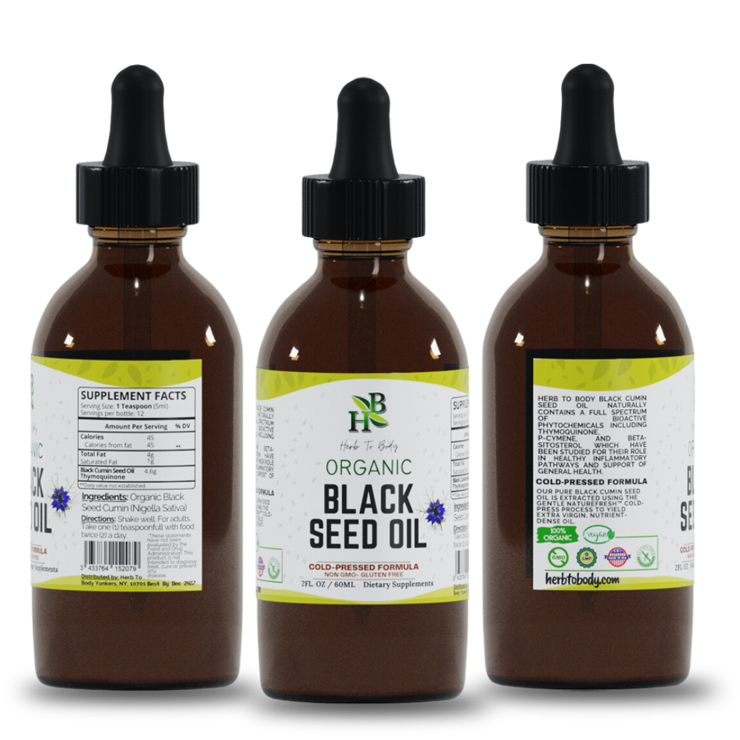 Organic Black Seed Oil (Cold-Pressed)