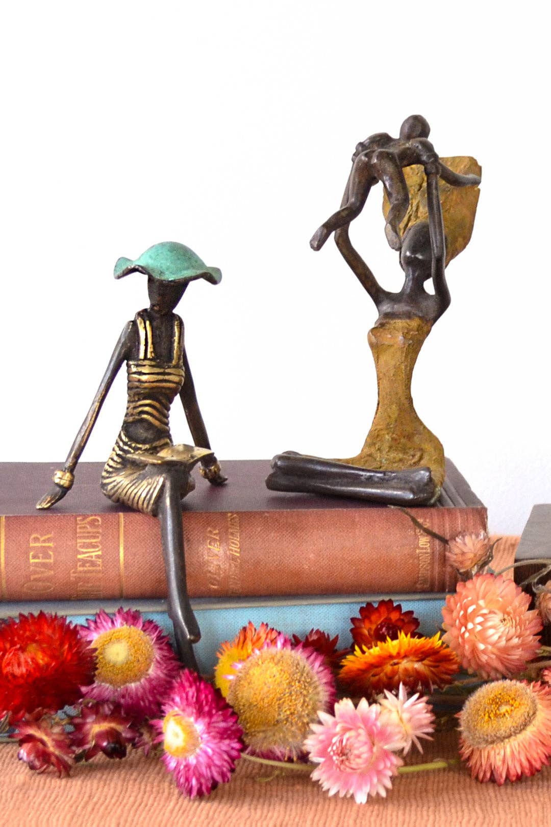 Bronze Playtime Mother & Child Sculpture - Mother's Day Gift
