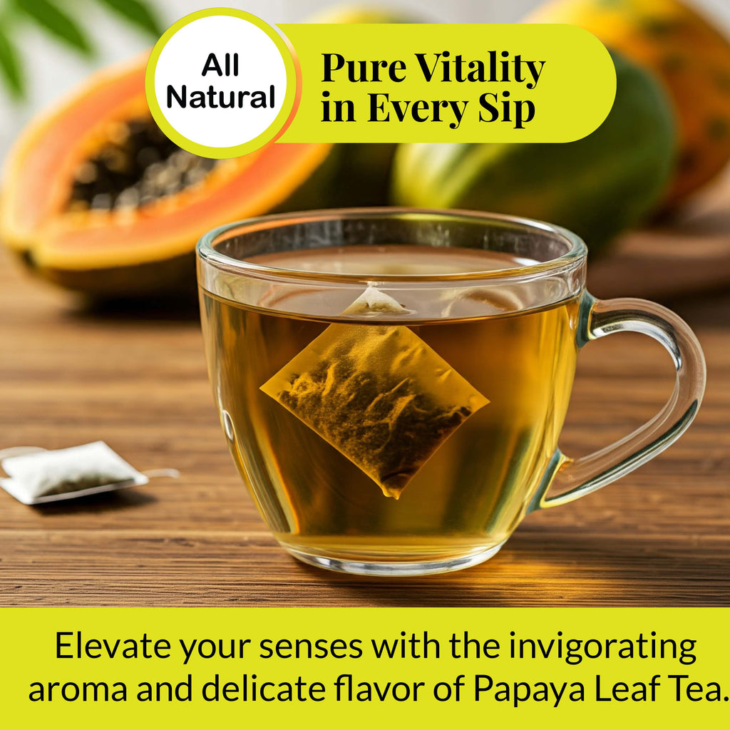Papaya Leaf Tea Bags – 75 Count, 100% Natural Herbal Tea