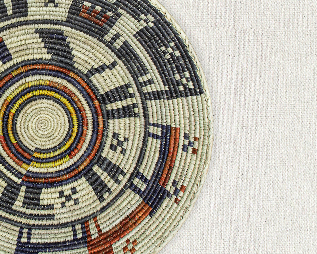 14" Handwoven Stories Bowl for Wall Basket Decor