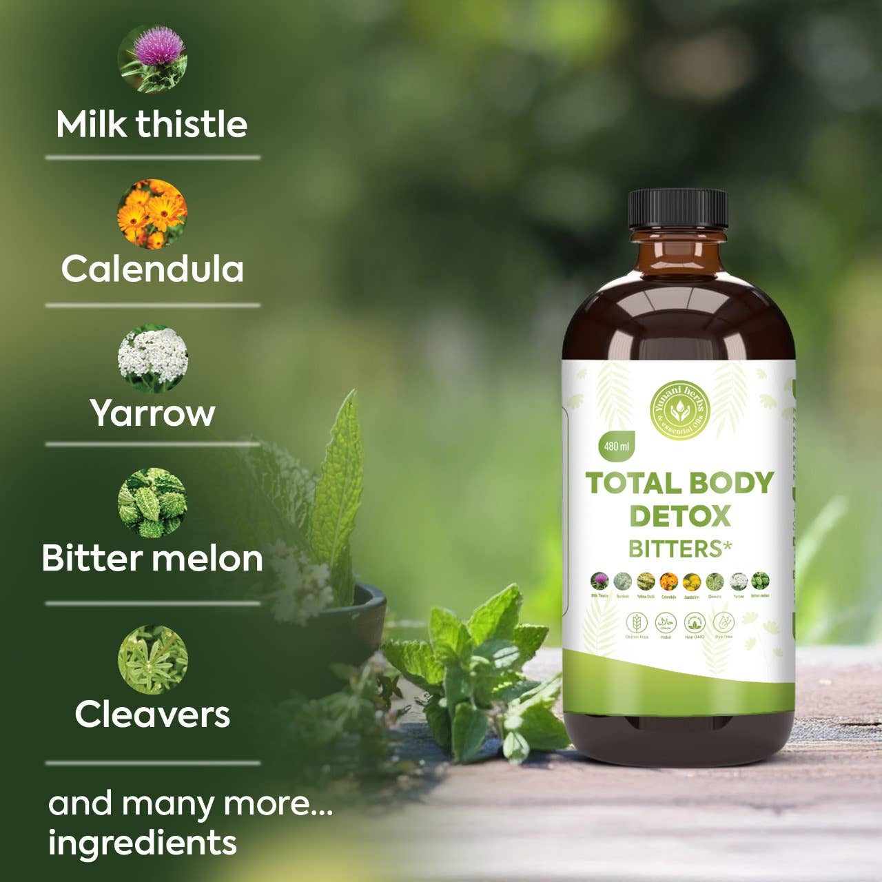 Total Body Detox living bitters 480mls