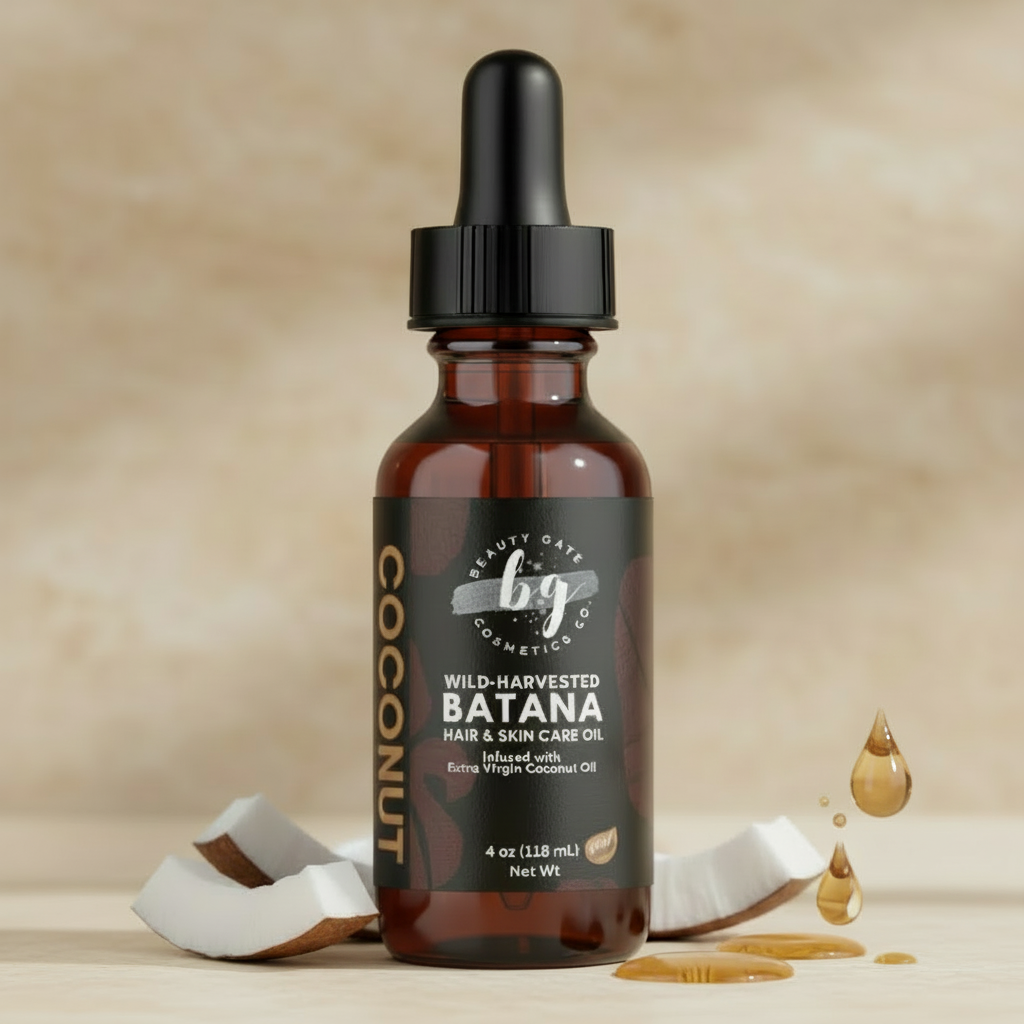 Coconut & Batana Oil Hair Serum – Lightweight Frizz Control
