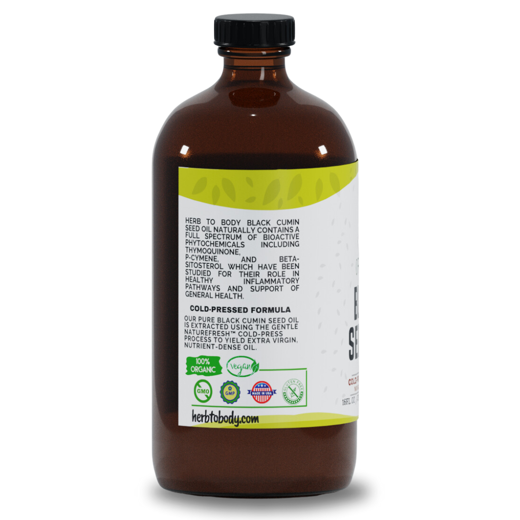 Organic Black Seed Oil (Cold-Pressed)