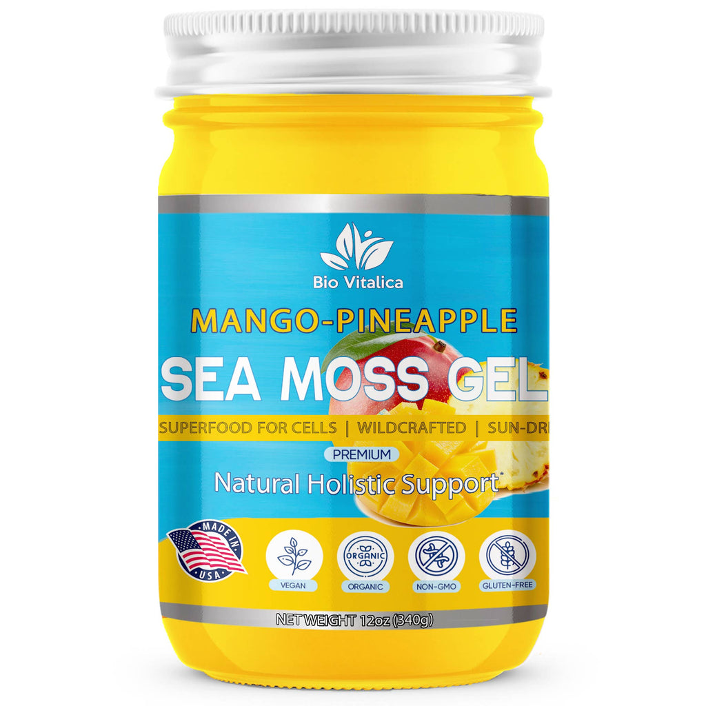 Sea Moss Gel by BioVItalica (Mango Pineapple)