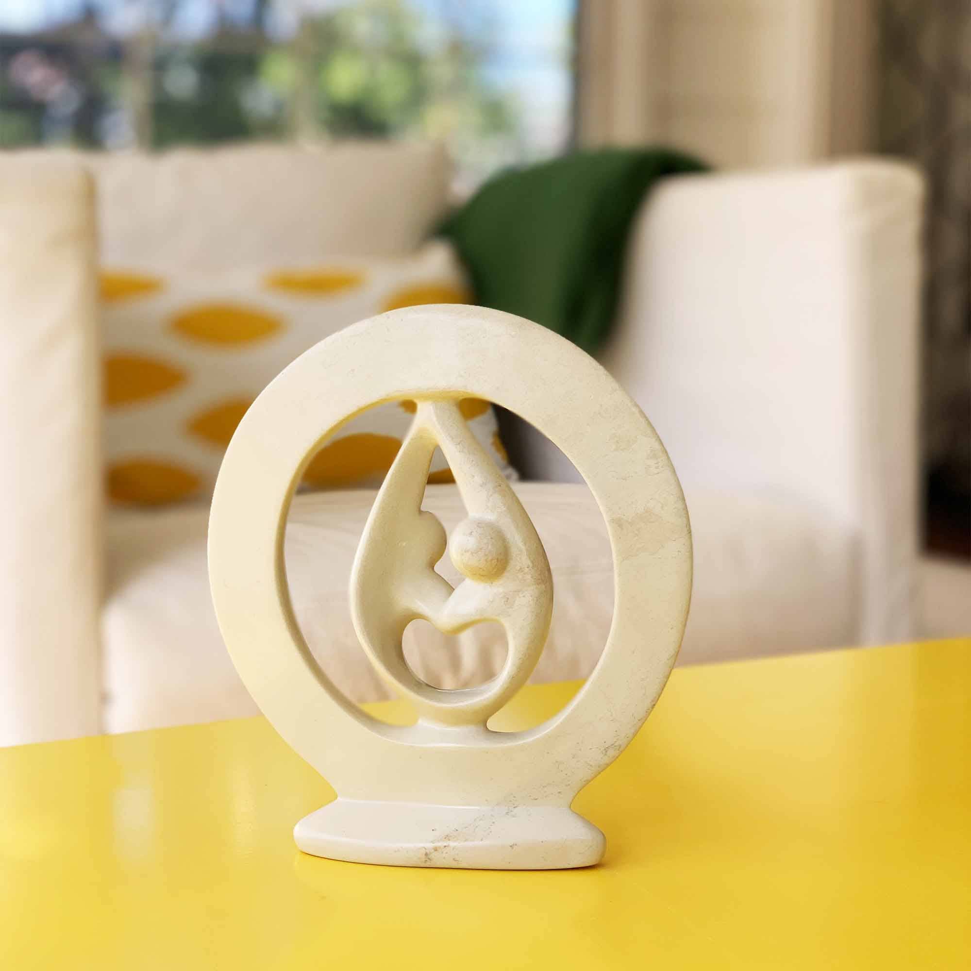 Lover's Embrace Natural Stone Sculpture - 3 SIZES