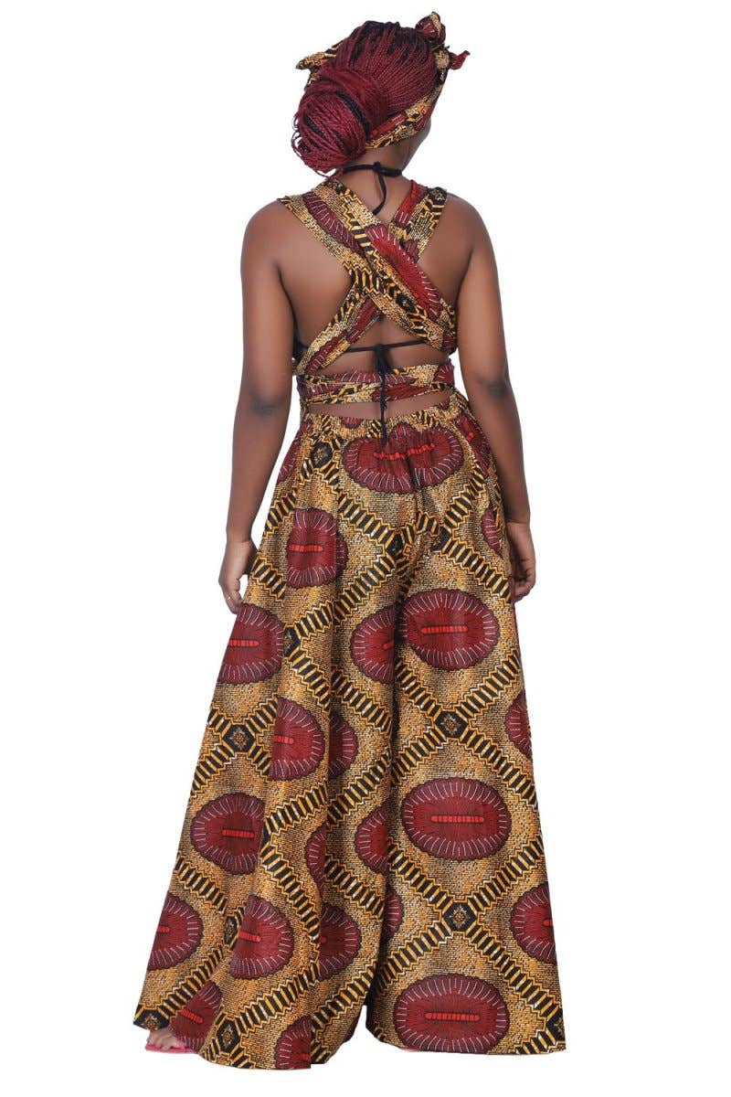 16118-283 Wax African Print Infinite Palazzo Pants – Multi-Way Wear
