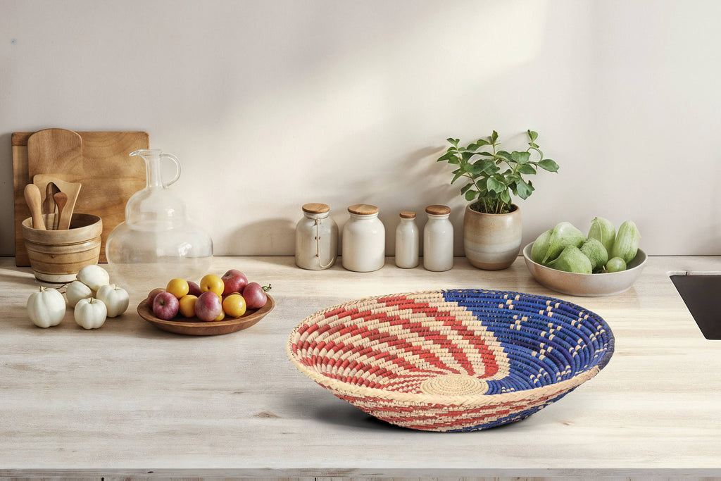 American Flag Bowl Basket 14-inch BSK-3021-15