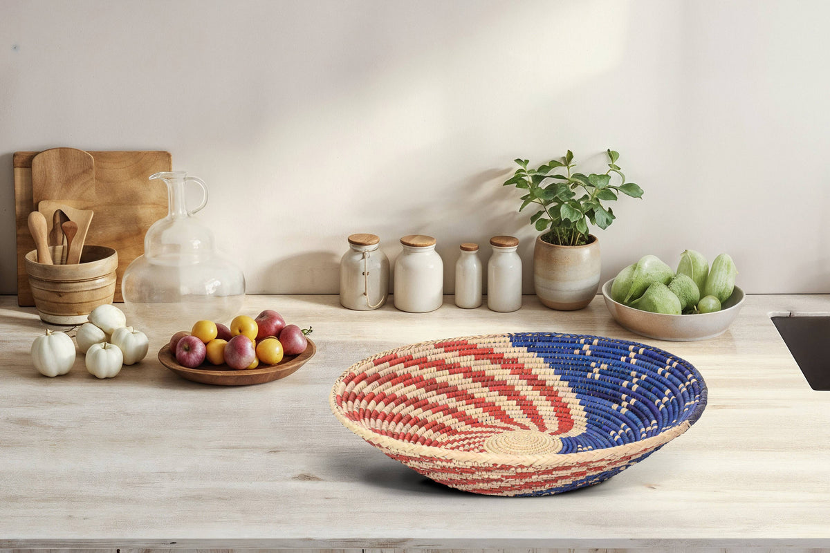 American Flag Bowl Basket 14-inch BSK-3021-15