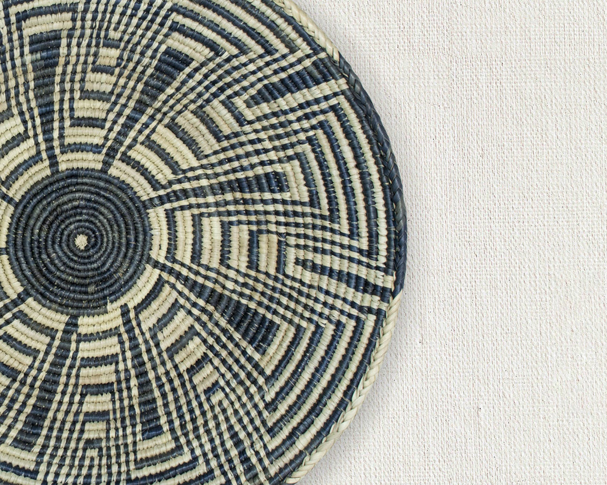 14" Handwoven Squash Blossom Bowl Basket