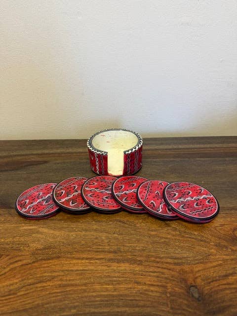 Soapstone Coasters, Set of 6