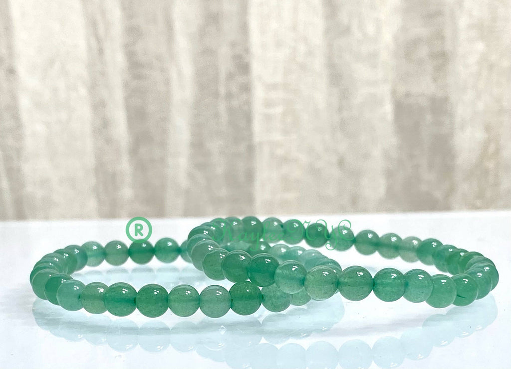 6mm Natural Aventurine Crystal Healing Stretch Bracelet 7.5"